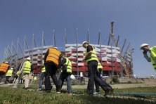 Delegacja UEFA z wizytą na Stadionie Narodowym w Warszawie - 08.06.2011