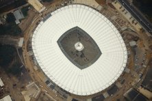 Budowa Stadionu Narodowego w Warszawie z lotu ptaka - 14.09.2011 Autor: Krystian Trela